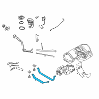 OEM Saturn Strap, Fuel Tank Diagram - 13250344