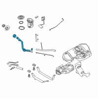 OEM 2008 Saturn Astra Filler Assembly Diagram - 93357391