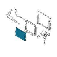 OEM 2004 BMW 545i Radiator Diagram - 17-11-7-532-770