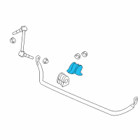 OEM 2015 Chevrolet Caprice Stabilizer Bar Bracket Diagram - 92269567