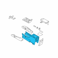 OEM 2006 Mercury Montego Console Diagram - 5G1Z-54045A36-AAA