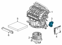 OEM Honda Civic MOTOR, FRESH/REC Diagram - 79350-T21-A41