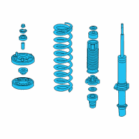 OEM 2014 Honda Crosstour Shock Absorber Assembly, Right Front Diagram - 51610-TP6-A06