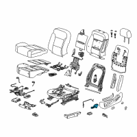 OEM 2019 Chevrolet Suburban Seat Switch Diagram - 23247097