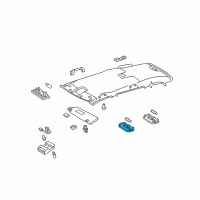 OEM Toyota Highlander Dome Lamp Diagram - 81260-48290-B0