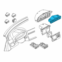 OEM 1999 BMW 323i Control Unit, Automatic Air Conditioner., Auc Diagram - 64-11-6-956-319