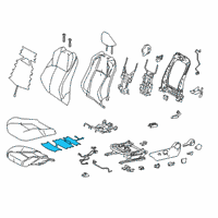 OEM Toyota C-HR Seat Cushion Heater Diagram - 87510-10010