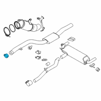 OEM 2021 BMW X7 Muffler Clamp Diagram - 18-30-8-623-284