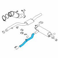 OEM BMW 640i xDrive Gran Turismo Intermediate Pipe Diagram - 18-30-8-635-589