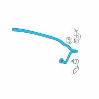 OEM 2002 Honda Civic Spring, Rear Stabilizer Diagram - 52300-S5T-A02