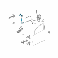 OEM Honda Civic Cylinder, Driver Side Door Diagram - 72185-SNA-A01