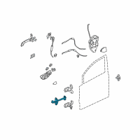 OEM Honda Checker, Right Front Door Diagram - 72340-SNA-J01