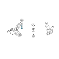 OEM 2006 Hyundai Tiburon Bolt Diagram - 54565-2E000