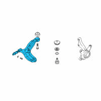 OEM 2007 Hyundai Tiburon Bush-Lower Arm, Rear Diagram - 54551-2C500