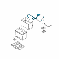 OEM 2010 Hyundai Veracruz Wiring Assembly-Battery(+) Diagram - 91850-3J010