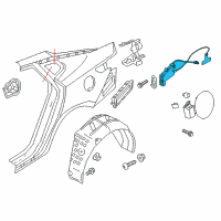 OEM 2014 Kia Optima Opener Assembly-Fuel Filler Diagram - 815902T000