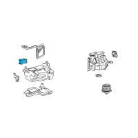 OEM 2000 Lexus LX470 Damper Servo Sub Assembly Diagram - 87106-60110