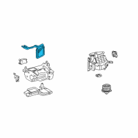 OEM 2006 Toyota Land Cruiser Heater Core Diagram - 87107-60361