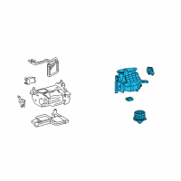 OEM 2003 Toyota Land Cruiser Blower Assembly Diagram - 87130-60373