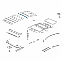 OEM 2013 Acura ZDX Gap Seal, Glass Rear Diagram - 70207-SZN-A01