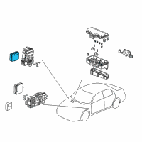 OEM 1999 Honda Accord System Unit, Multi Plex Control (Passenger Side) (Oki) Diagram - 38850-S84-A03