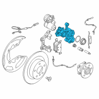 OEM BMW X1 CALIPER HOUSING RIGHT Diagram - 34-20-6-895-442