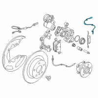 OEM 2018 BMW X1 Rear Abs Wheel Speed Sensor Diagram - 34-52-6-858-466