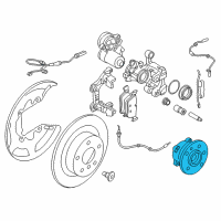 OEM BMW X2 Wheel Hub With Bearing Diagram - 33-41-6-851-589