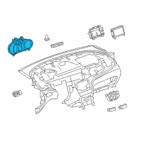 OEM Buick Encore Cluster Diagram - 95323180