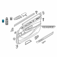 OEM BMW X7 Switch Trunk Lid Diagram - 61-31-9-299-459