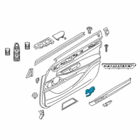 OEM 2018 BMW 740i Door Opener Inner Front Right Diagram - 51-41-7-398-826