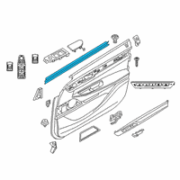 OEM 2017 BMW 750i xDrive Inner Right Window Channel Cover Diagram - 51-33-7-336-012