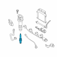 OEM 2011 Kia Soul Spark Plug Assembly Diagram - 1885510060