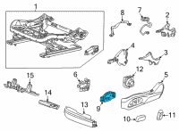 OEM 2020 Cadillac CT4 Seat Switch Diagram - 84751532