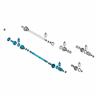 OEM 2017 Hyundai Tucson Shaft Assembly-Drive Rear Diagram - 49600-D3000