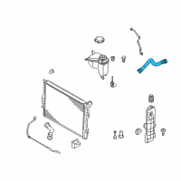 OEM 2008 BMW M3 Lower Radiator Coolant Hose Diagram - 11-53-7-840-661