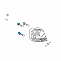 OEM 2003 Toyota Echo Socket Diagram - 90075-60044