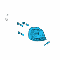 OEM 2005 Toyota Echo Tail Lamp Assembly Diagram - 81550-52320