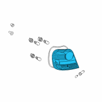 OEM 2003 Toyota Echo Lens & Housing Diagram - 81551-52320