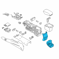 OEM 2017 Ford Explorer Cup Holder Diagram - GB5Z-7813562-BA