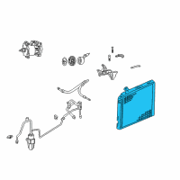 OEM 2004 Dodge Dakota CONDENSER-Air Conditioning Diagram - 55055892AF