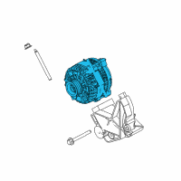 OEM 2005 Ford Mustang Alternator Diagram - 6R3Z-10V346-ABRM