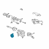 OEM 2001 Acura CL Sensor Assembly, Steering Diagram - 35000-S3M-A02