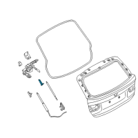 OEM 2017 BMW 328d xDrive Lift Support Brackets Diagram - 51247268365