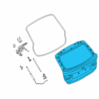 OEM 2015 BMW 328i xDrive Trunk Lid Diagram - 41-00-7-314-180