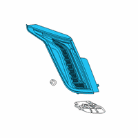 OEM Cadillac CT6 Tail Lamp Diagram - 84581519