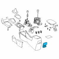 OEM 2018 Toyota Corolla Rear Cup Holder Diagram - 58823-02060