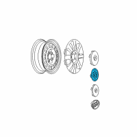 OEM 2005 Buick LaCrosse Center Cap Diagram - 9596575