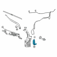 OEM 2022 Jeep Cherokee Pump-Washer, Windshield Diagram - 68406292AA