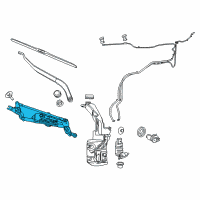 OEM 2021 Jeep Cherokee Linkage-WIPER Diagram - 68197133AD